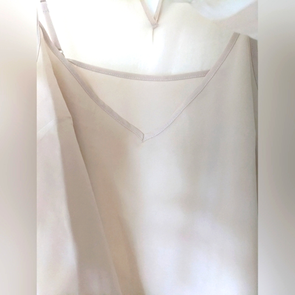 Banana Republic Beige High-Neck Pintuck Lace Blouse - Picture 5 of 7